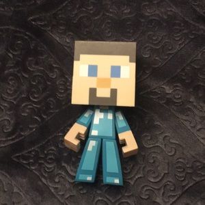 Steve in Diamond Armor Minecraft Figurine